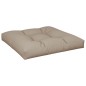 vidaXL Cojín para sofá de palets de tela gris taupé 70x70x12 cm vidaXL Cojín para sofá de palets de tela gris taupé 70x70x12 cm