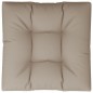 vidaXL Cojín para sofá de palets de tela gris taupé 70x70x12 cm vidaXL Cojín para sofá de palets de tela gris taupé 70x70x12 cm