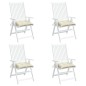 vidaXL Cojines de silla de jardín 4 uds tela Oxford crema 50x50x7 cm vidaXL Cojines de silla de jardín 4 uds tela Oxford crema 50x50x7 cm