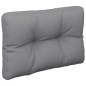 vidaXL Cojín para sofá de palets tela gris 60x40x12 cm vidaXL Cojín para sofá de palets tela gris 60x40x12 cm