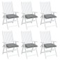 vidaXL Cojines de silla de jardín 6 uds tela Oxford gris 40x40x7 cm vidaXL Cojines de silla de jardín 6 uds tela Oxford gris 40x40x7 cm