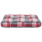 vidaXL Cojín para sofá de palets tela a cuadros rojo 60x40x12 cm vidaXL Cojín para sofá de palets tela a cuadros rojo 60x40x12 cm