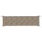 vidaXL Cojín de banco de jardín tela Oxford gris taupé 200x50x7 cm vidaXL Cojín de banco de jardín tela Oxford gris taupé 200x50x7 cm