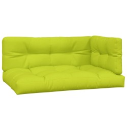 vidaXL Cojines para sofá de palets 3 unidades tela verde claro