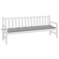vidaXL Cojín de banco de jardín tela Oxford gris 200x50x7 cm vidaXL Cojín de banco de jardín tela Oxford gris 200x50x7 cm