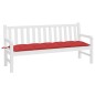 vidaXL Cojín de banco de jardín tela Oxford rojo 180x50x7 cm vidaXL Cojín de banco de jardín tela Oxford rojo 180x50x7 cm