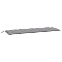 vidaXL Cojín de banco de jardín tela Oxford gris 180x50x7 cm