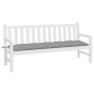 vidaXL Cojín de banco de jardín tela Oxford gris 180x50x7 cm