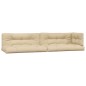 vidaXL Cojines para sofá de palets 5 unidades tela beige vidaXL Cojines para sofá de palets 5 unidades tela beige