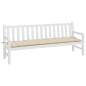 vidaXL Cojín de banco de jardín tela Oxford beige 200x50x7 cm vidaXL Cojín de banco de jardín tela Oxford beige 200x50x7 cm