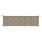 vidaXL Cojín de banco de jardín tela Oxford gris taupé 180x50x7 cm vidaXL Cojín de banco de jardín tela Oxford gris taupé 180x50x7 cm