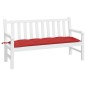 vidaXL Cojín de banco de jardín tela Oxford rojo 150x50x7 cm vidaXL Cojín de banco de jardín tela Oxford rojo 150x50x7 cm