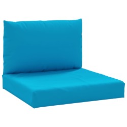 vidaXL Cojines para palets 2 unidades tela Oxford azul claro