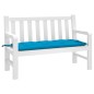 vidaXL Cojín de banco de jardín tela Oxford azul 120x50x7 cm vidaXL Cojín de banco de jardín tela Oxford azul 120x50x7 cm