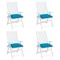 vidaXL Cojines de silla de jardín 4 uds tela Oxford azul 40x40x7 cm vidaXL Cojines de silla de jardín 4 uds tela Oxford azul 40x40x7 cm