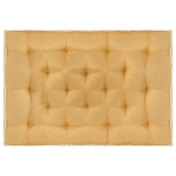 vidaXL Cojín para sofá de palets amarillo 120x80x10 cm