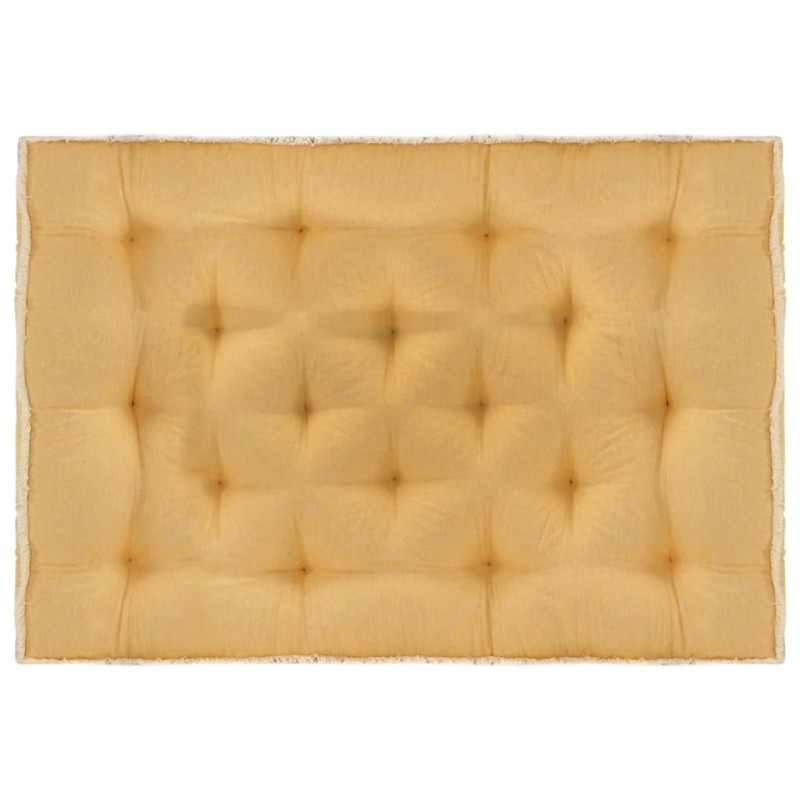 vidaXL Cojín para sofá de palets amarillo 120x80x10 cm vidaXL Cojín para sofá de palets amarillo 120x80x10 cm
