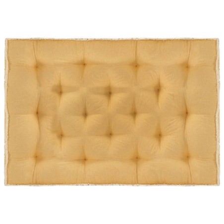 vidaXL Cojín para sofá de palets amarillo 120x80x10 cm