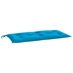 vidaXL Cojín de banco de jardín tela Oxford azul 100x50x7 cm