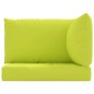 vidaXL Cojines para palets 3 unidades tela Oxford verde claro