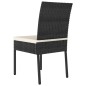 vidaXL Sillas de comedor de jardín 4 unidades ratán sintético negro vidaXL Sillas de comedor de jardín 4 unidades ratán sintético negro