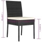 vidaXL Sillas de comedor de jardín 4 unidades ratán sintético negro vidaXL Sillas de comedor de jardín 4 unidades ratán sintético negro