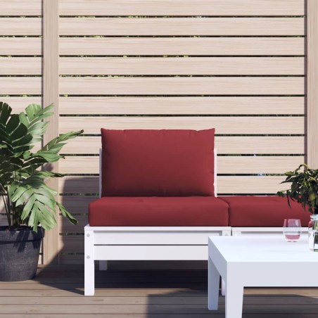 vidaXL Cojines para palets 2 unidades tela Oxford rojo