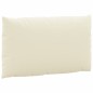 vidaXL Cojines para palés 2 unidades tela Oxford blanco crema