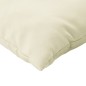 vidaXL Cojines para palés 2 unidades tela Oxford blanco crema