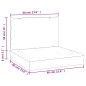 vidaXL Cojines para palés 2 unidades tela Oxford blanco crema