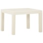 vidaXL Set de muebles de jardín 3 piezas con cojines plástico blanco vidaXL Set de muebles de jardín 3 piezas con cojines plástico blanco