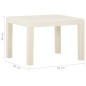 vidaXL Set de muebles de jardín 3 piezas con cojines plástico blanco vidaXL Set de muebles de jardín 3 piezas con cojines plástico blanco
