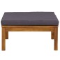 vidaXL Muebles de jardín 3 pzas con cojines madera acacia gris oscuro vidaXL Muebles de jardín 3 pzas con cojines madera acacia gris oscuro
