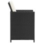 vidaXL Sillas de jardín 4 unidades ratán sintético negro vidaXL Sillas de jardín 4 unidades ratán sintético negro