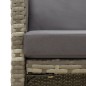 vidaXL Sillas de jardín 4 unidades con cojines ratán sintético gris vidaXL Sillas de jardín 4 unidades con cojines ratán sintético gris