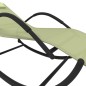 vidaXL Tumbonas mecedoras 2 uds acero y textilene crema vidaXL Tumbonas mecedoras 2 uds acero y textilene crema