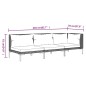 vidaXL Muebles jardín 3 pzas ratán sintético semicircular gris oscuro vidaXL Muebles jardín 3 pzas ratán sintético semicircular gris oscuro