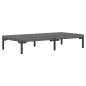 vidaXL Muebles jardín 3 pzas ratán sintético semicircular gris oscuro vidaXL Muebles jardín 3 pzas ratán sintético semicircular gris oscuro