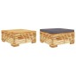 vidaXL Juego de muebles de jardín 2 piezas madera maciza de teca vidaXL Juego de muebles de jardín 2 piezas madera maciza de teca
