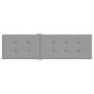 vidaXL Cojín para tumbona gris (75+105)x50x3 cm vidaXL Cojín para tumbona gris (75+105)x50x3 cm