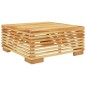 vidaXL Taburete de jardín con cojín color crema madera maciza teca vidaXL Taburete de jardín con cojín color crema madera maciza teca