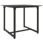 vidaXL Set de muebles de jardín 3 pzas y cojines ratán sintético negro