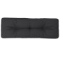 vidaXL Cojín para sofá de palets de tela negro 120x40x12 cm vidaXL Cojín para sofá de palets de tela negro 120x40x12 cm