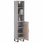 vidaXL Aparador alto madera contrachapada gris Sonoma 34,5x34x180 cm vidaXL Aparador alto madera contrachapada gris Sonoma 34,5x34x180 cm