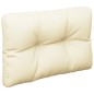 vidaXL Cojín para sofá de palets tela crema 50x40x12 cm vidaXL Cojín para sofá de palets tela crema 50x40x12 cm
