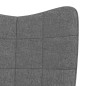 vidaXL Silla mecedora con reposapiés tela gris oscuro vidaXL Silla mecedora con reposapiés tela gris oscuro