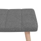 vidaXL Silla mecedora con reposapiés tela gris oscuro vidaXL Silla mecedora con reposapiés tela gris oscuro