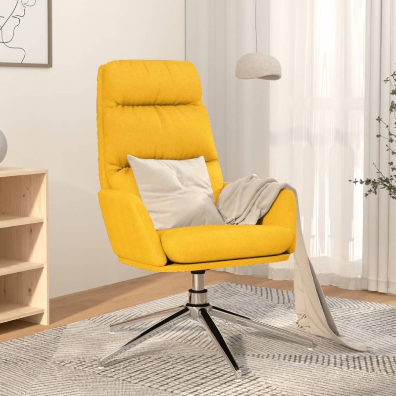vidaXL Sillón de relax de tela amarillo mostaza vidaXL Sillón de relax de tela amarillo mostaza