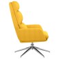 vidaXL Sillón de relax de tela amarillo mostaza vidaXL Sillón de relax de tela amarillo mostaza