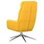 vidaXL Sillón de relax de tela amarillo mostaza vidaXL Sillón de relax de tela amarillo mostaza